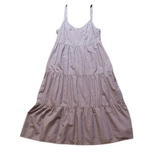 Nation LTD Striped Sleeveless Midi Dress